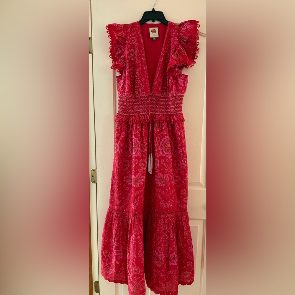 FARM Rio Olivia Maxi Dress in Olivia Red